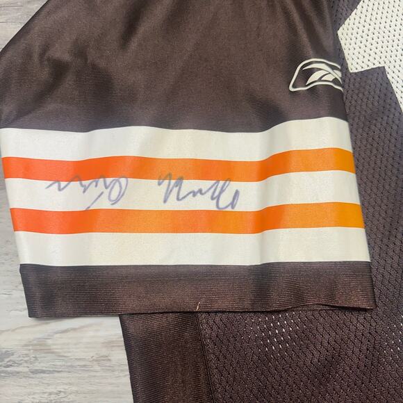 Reebok NFL Cleveland Browns Brady Quinn #10 Mens 2XL Signed Mesh Football Jersey - Picture 2 of 12